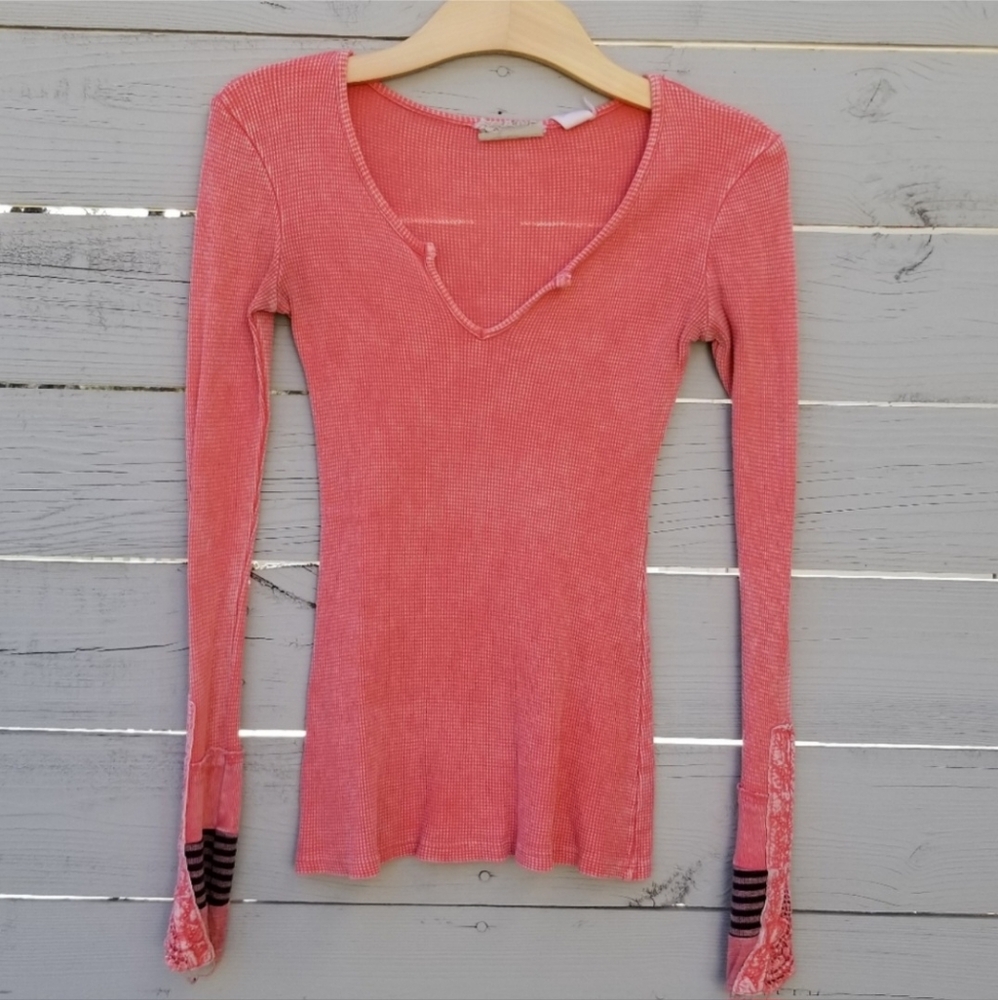 Buckle Gimmicks Washed Waffle Knit Thermal XS